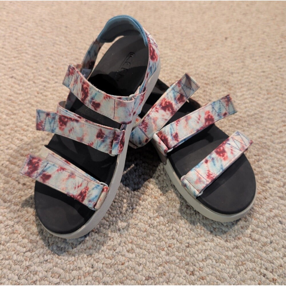 Keen Elle Strappy Sandals Womens 8 Andorra Tie Dye Comfort Trail Gorpcore